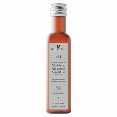 Premium Herbal Cold-Infused Hair Growth Support Oil - 100ml