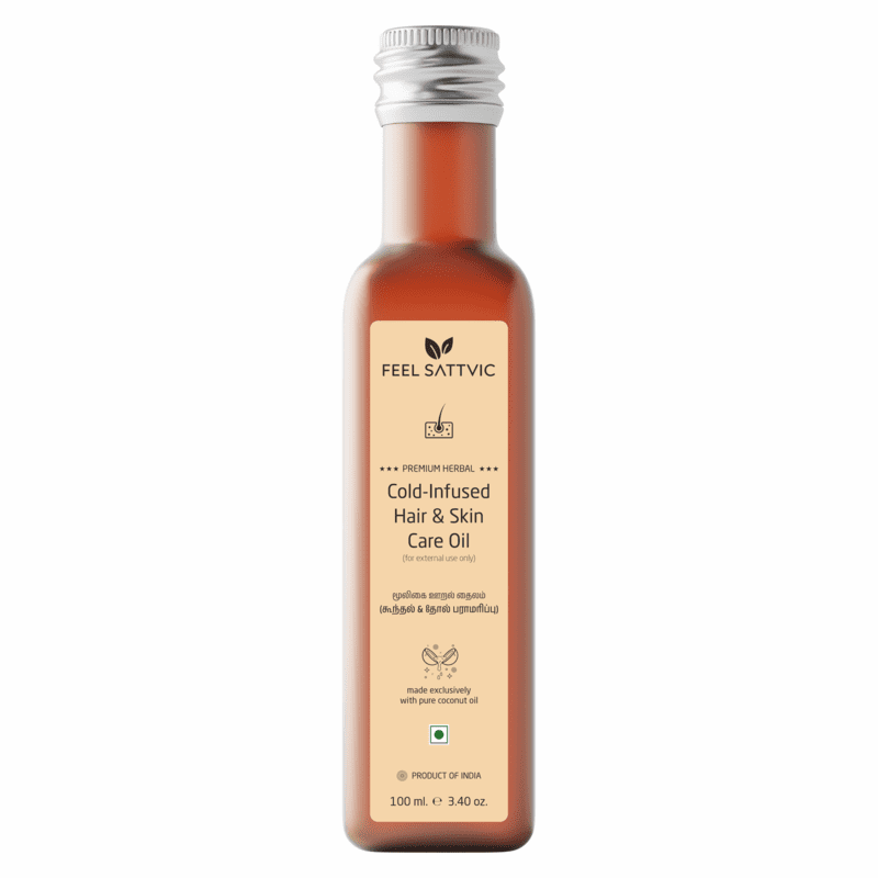 Premium Herbal Cold-Infused Hair & Skin Care Oil - 100ml Premium Herbal Cold-Infused Hair & Skin Care Oil - 100ml