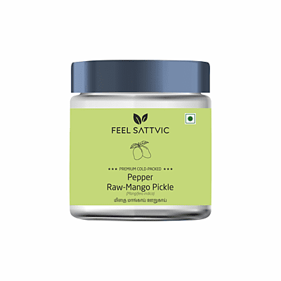 Premium Cold-Packed Pepper Raw-Mango Pickle – 185g
