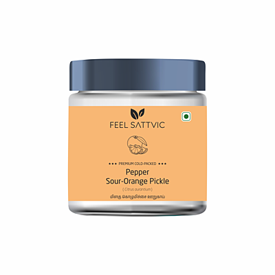 Premium Cold-Packed Pepper Sour-Orange Pickle – 185g
