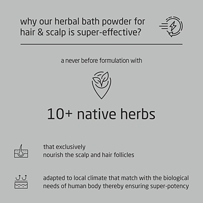 Super Premium Unisex Herbal Bath Powder for Hair & Scalp - 500g Super Premium Unisex Herbal Bath Powder for Hair & Scalp - 500g