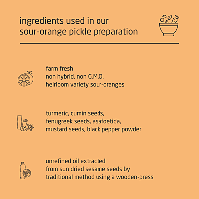 Premium Cold-Packed Pepper Sour-Orange Pickle – 185g Premium Cold-Packed Pepper Sour-Orange Pickle – 185g