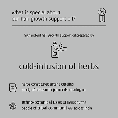Premium Herbal Cold-Infused Hair Growth Support Oil - 100ml Premium Herbal Cold-Infused Hair Growth Support Oil - 100ml