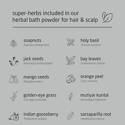 Super Premium Unisex Herbal Bath Powder for Hair & Scalp - 500g Super Premium Unisex Herbal Bath Powder for Hair & Scalp - 500g
