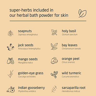 Super Premium Unisex Herbal Bath Powder for Skin - 500g Super Premium Unisex Herbal Bath Powder for Skin - 500g
