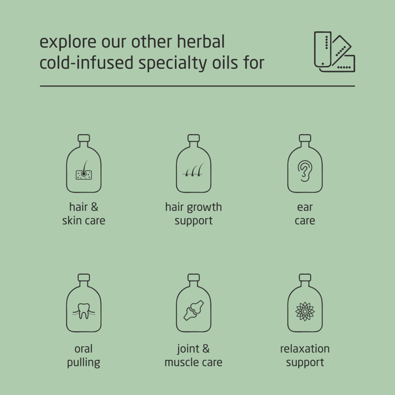 Premium Herbal Cold-Infused Head Bath Oil (Sinus Care) - 100ml